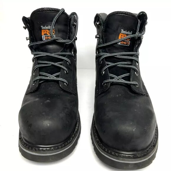 Timberland Pro Mens 6” Pit Boss Work Boots Steel Toe Black Size 13 M main image 5